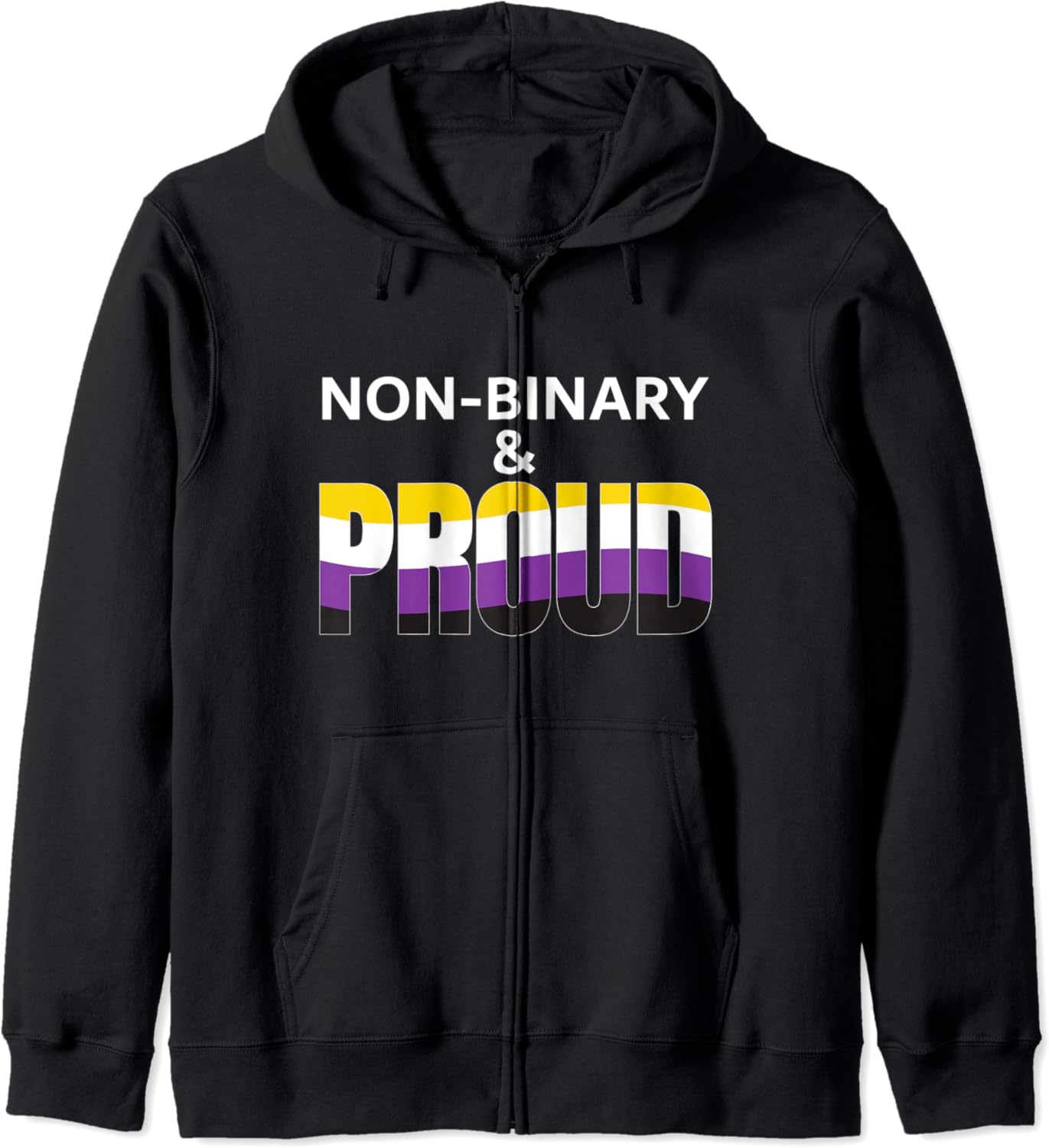 'NonBinary & Proud' Agender Gift for NonBinary Pride Flag